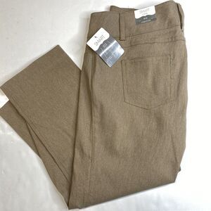 Maurices Smart Capri Pants Womens 9/10 Midrise Tan Brown Neutral Cropped NEW